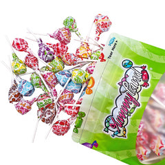 YUMMYLAND Dum Dums gluten-free lollipops suitable for gluten-intolerant guests.