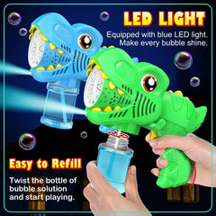 Yunaking Rechargeable bubble gun with USB charging for uninterrupted fun.