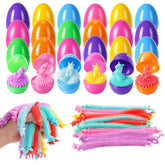 Yunfan dinosaur stretchy egg close-up for tactile Easter play
