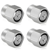 YUNHECHUHAI Mercedes-style tire valve cap cover protects rims and adds sleek styling