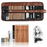 YunQiDeer drawing pencils set with 18 graphite pencils for detailed sketches