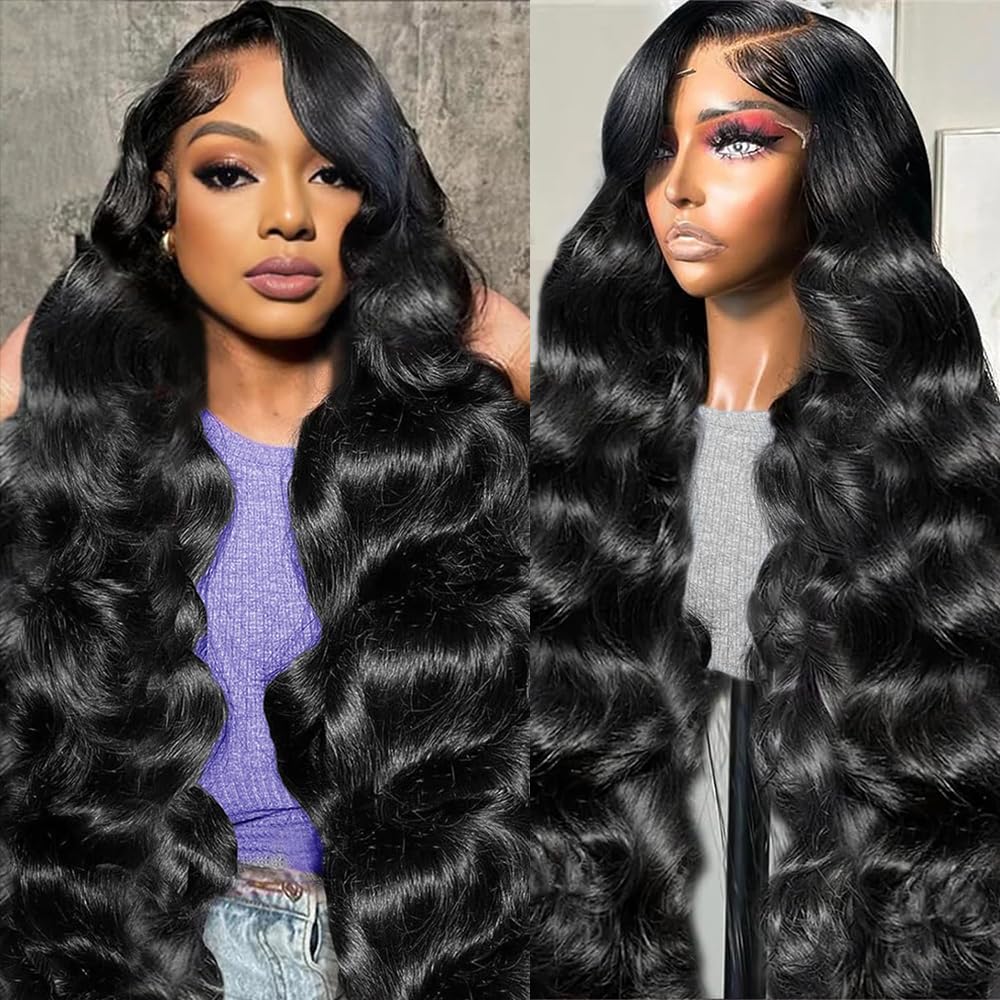 YUNXING 30-inch body wave wig with lace front for daily wear