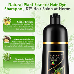 Yuolita 4-in-1 shampoo with natural extracts supporting gray coverage.