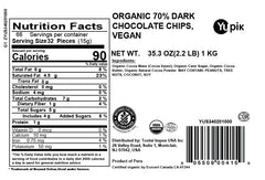 Yupik dark chocolate chips melting smoothly for glossy, molten centers.