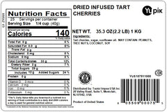 Yupik dried cherries with soft, chewy texture ideal for baking