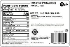 Yupik dry roasted pistachios in-shell closeup reveals creamy-earthy flavor.