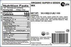 Yupik Organic 6 Seeds Mix shown in a bowl for crunchy texture and fiber