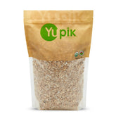 Yupik Organic Barley Flakes pack shot showcasing a versatile kitchen staple.