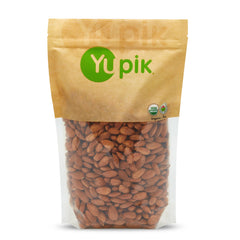 Yupik Organic California Almonds packshot, premium all-natural nuts ideal for snacking