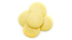 Yupik Organic Cocoa Butter Wafers melting action demonstrates quick incorporation into recipes.
