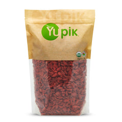 Yupik Organic Goji Berries packaging view, pantry-ready product.