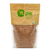 Yupik Organic Kamut grains packaging highlighting organic certification and product integrity