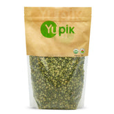 Yupik Organic Split Green Peas pack shot highlighting protein rich base