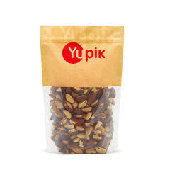 Yupik raw Brazil nuts shelled with skins on, ideal for snacking