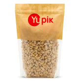 Yupik raw cashews butts piled for snacking and cooking versatility.