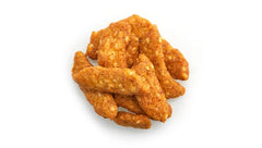 Yupik Salted Sesame Sticks serving plate showcases party-friendly vegan snack option.