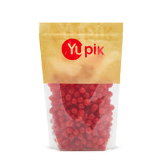 Yupik Sour Cherry Candies packaging shot highlights color and chewy texture.