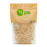 Yupik organic watermelon kernels, shelled raw seeds in a bowl, versatile for snacking.