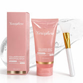 Yurisphere Collagen Overnight Mask film-formation on skin for deep hydration.