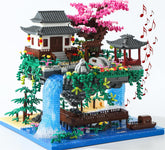 Yushinv Cherry Blossom Tree building set in premium gift-box packaging for gifting and display.
