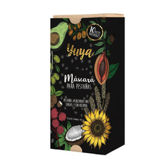 YuYa natural oil mascara bottle highlighting nourishing formula for daily wear.