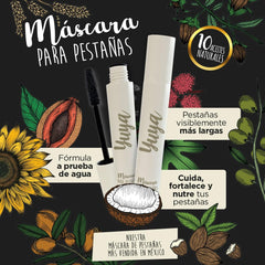 Voluminous lashes with YuYa mascara for a fuller look.
