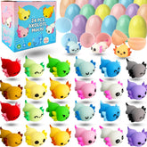YUYUGAGA axolotl mochis inside colorful eggs for Easter baskets.