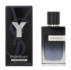 Yves Saint Laurent Y EDP bottle front, bold masculine fragrance for daily wear.