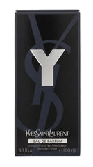 YSL Y EDP bottle side, slim travel-friendly profile for on-the-go use.