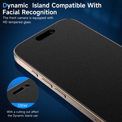 YWXTW true color clarity preserved on iPhone 16 Pro Max privacy screen when viewed head-on