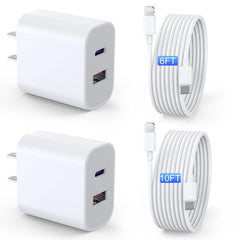 YYDBS dual-port 20W charger front view powering devices quickly.