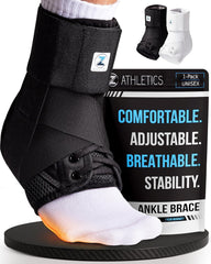 Z ATHLETICS ankle brace with lace-system for precise compression during workouts