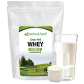 Z Natural Foods grass-fed whey protein powder tub ready for shakes