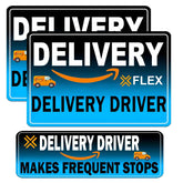 Z-onemart large delivery magnet front view boosts daytime visibility on the road