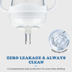 Zafflerva soft bite-resistant straw top offers gentle sipping for babies.