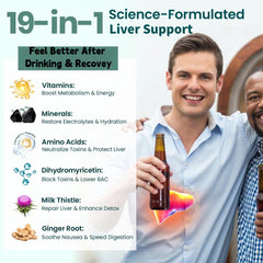 Zaigon Liposomal DHM label detail with vegan certification and clean ingredients
