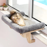Zakkart cat window perch with bolster for a cozy sunlit retreat