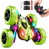 Zalneo RC car performing 360° flips for thrilling play