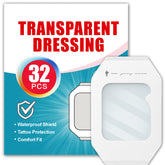 Zancasae waterproof bandage with clear film protects wounds during showers.