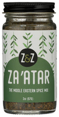 Z&Z Za'atar spice blend jar boosts meals with tangy, nutty flavor.