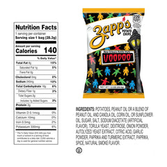 Zapp's Voodoo chips in a bowl highlighting crisp texture for snacking