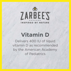 Dropper being used with Zarbee's Baby Vitamin D Drops for accurate dosing