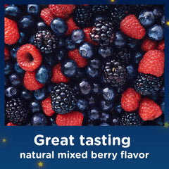 Delicious mixed berry flavor of Zarbee's Sleep & Immune Gummy for kids