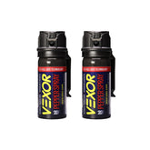 Zarc Vexor pepper spray 360 flip-top with belt clip for quick access in emergencies.