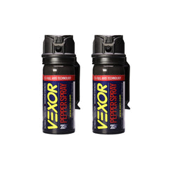 Zarc Vexor pepper spray 360 flip-top with belt clip for quick access in emergencies.