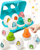 Zartores colorful eggs set enhances color recognition and fine motor play for toddlers.