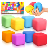 ZaxiDeel squishy stress cube in blue promoting calm focus during study breaks