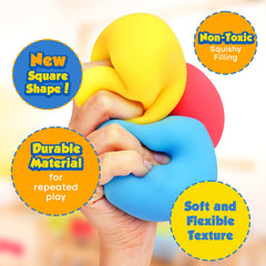 ZaxiDeel green stress cube providing slow rebound for hands and mind
