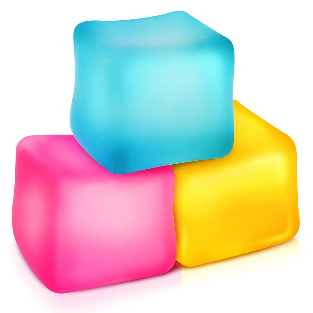 ZaxiDeel stress cubes pink close-up for tactile relief and focus.