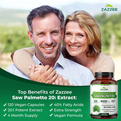 Zazzee 40% Fatty Acids label emphasizing high-potency extract